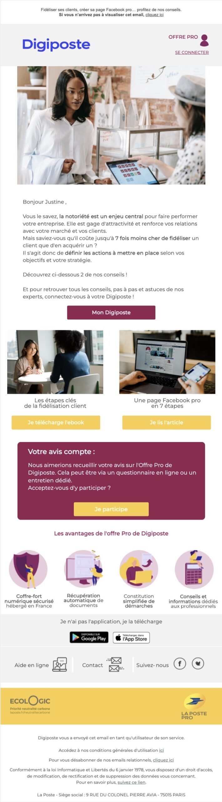 Newsletter Digiposte