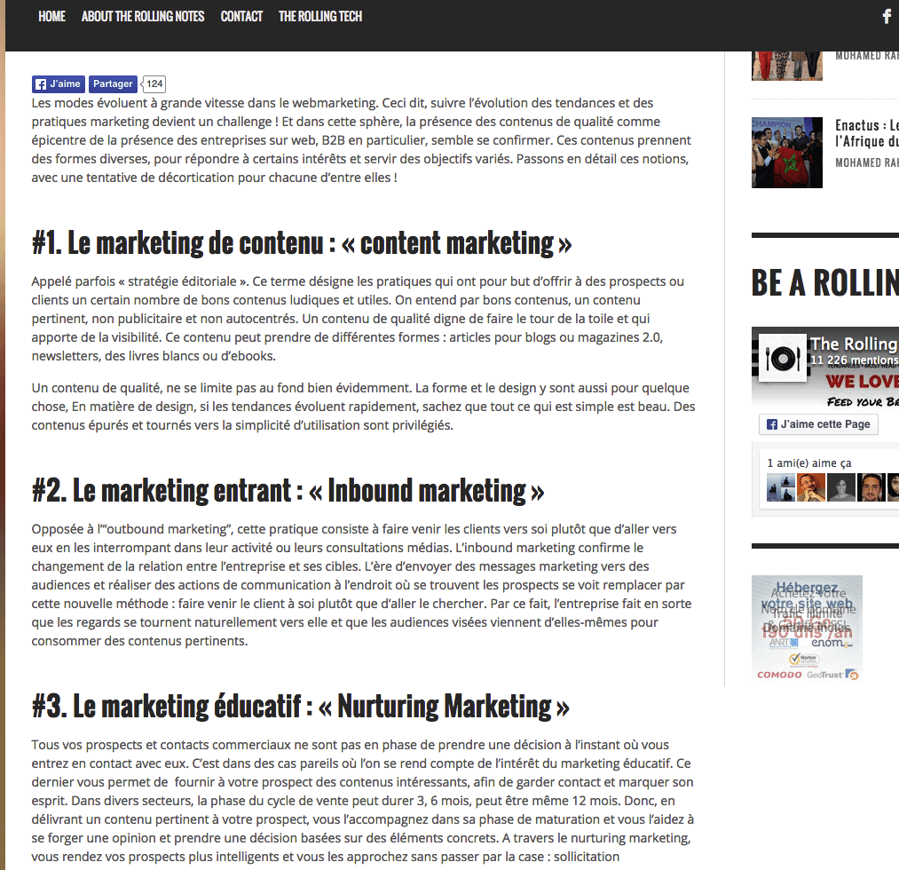 Le site "The Rolling Notes" et son auteure Zeyneb Nefdane se sont largement inspirés d'un article paru chez Invox (près de 9 mois plus tôt)