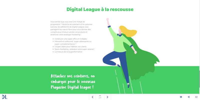 exemples de formats interactifs Digital League