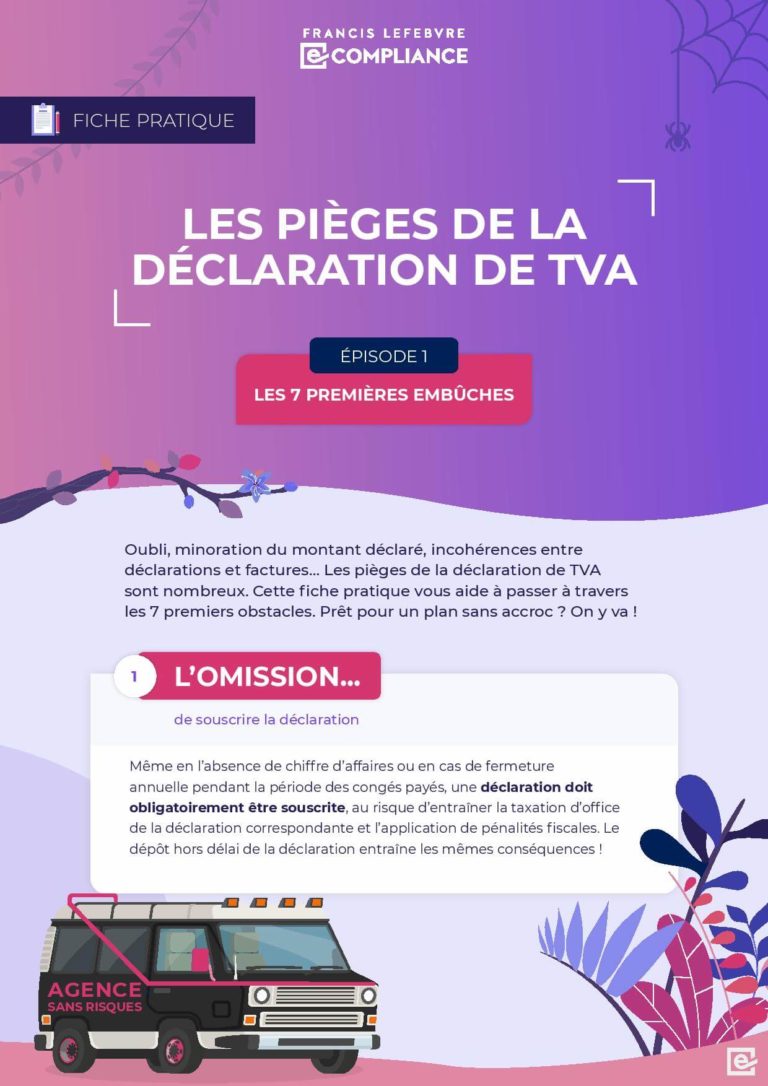 Francis Lefebvre e-Compliance – Les 7 pièges de la déclaration de TVA