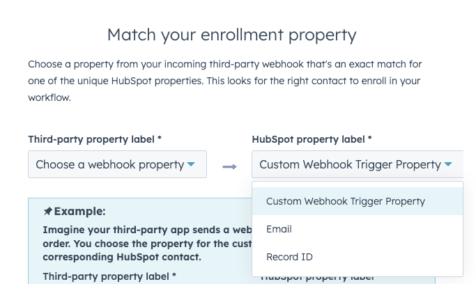 Disponibilité des webhooks dans les objets HubSpot