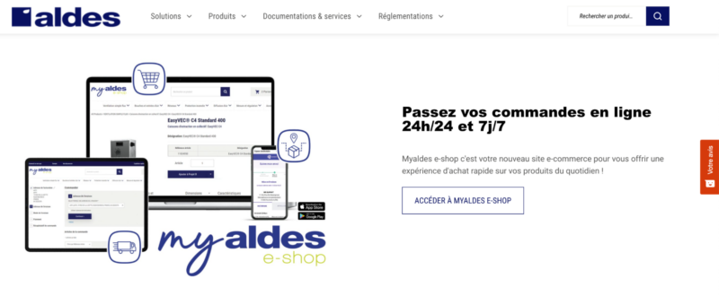 e-shop fermé Aldes